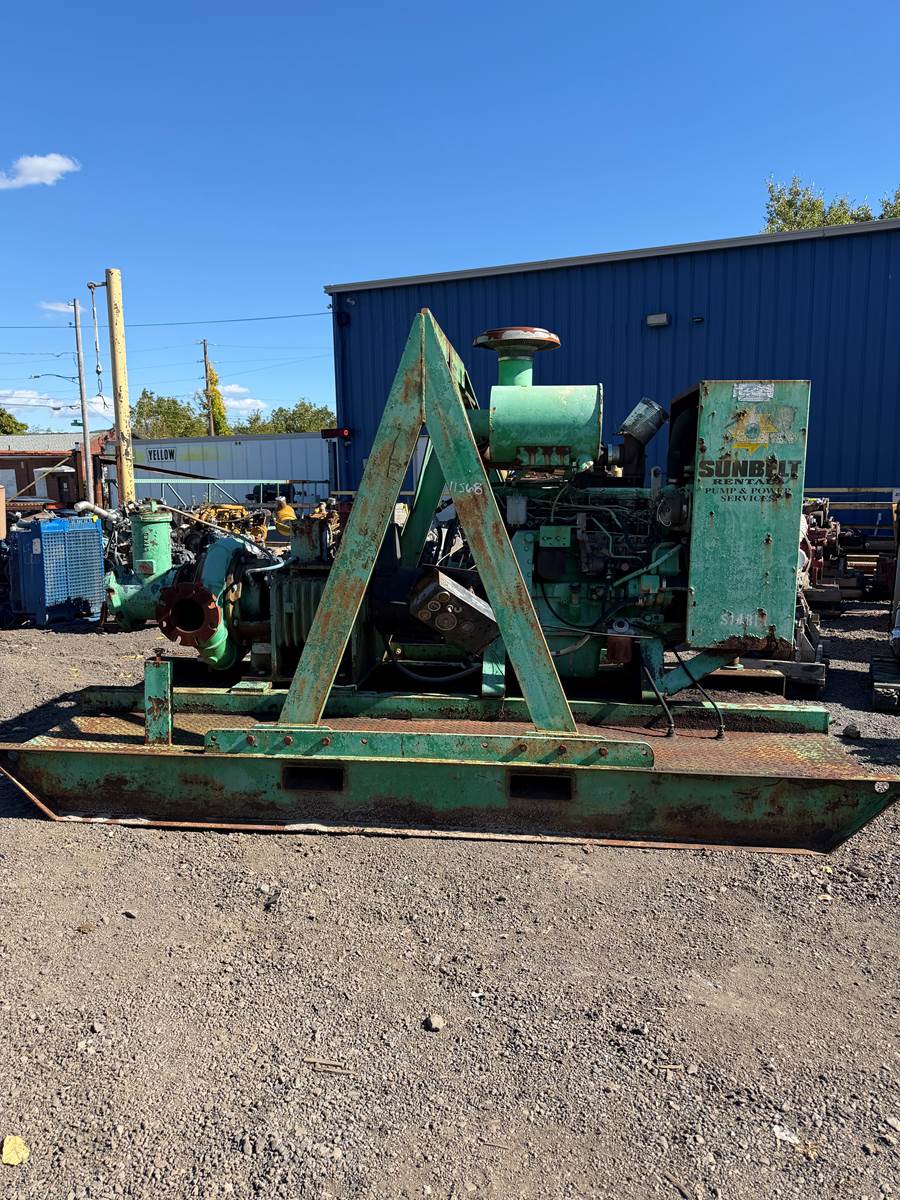 John Deere 6081 Diesel Powered Industrial Pump Unit – 4,338 Hours